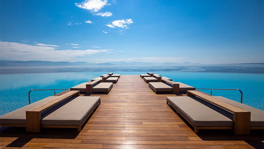 angsana corfu infinity pool